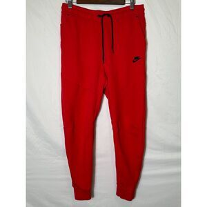 Nike Sportswear Tech Fleece Men's Joggers Size M "University Red/Black" Athletic